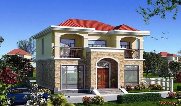 兩層120平米鋼結(jié)構(gòu)別墅造價(圖1)