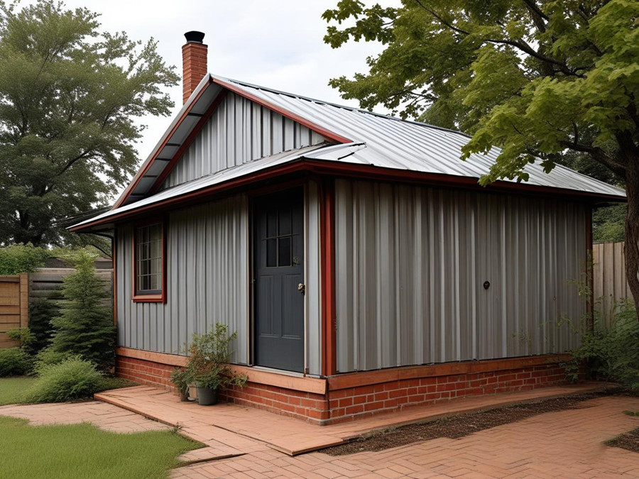 夏季發(fā)燙的鐵皮屋